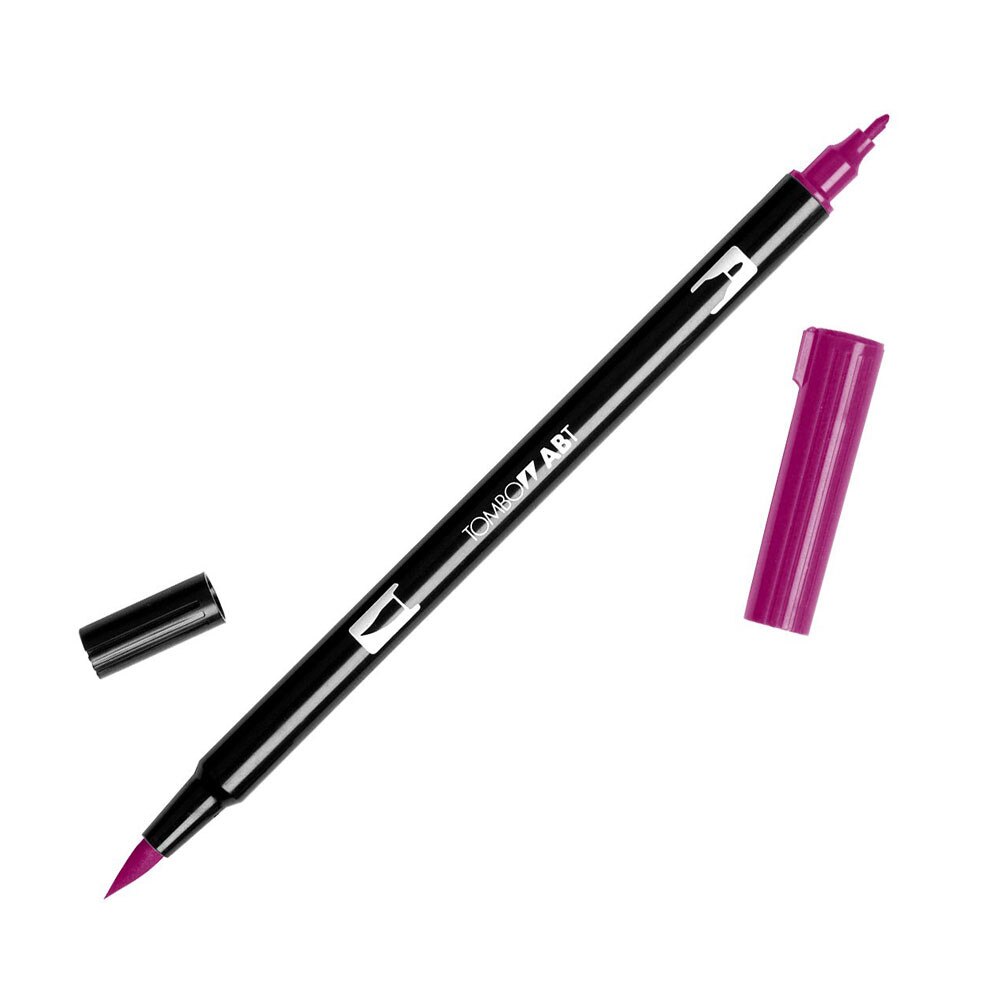 Tombow Dual-Tip Brush Marker Pen – Port Red